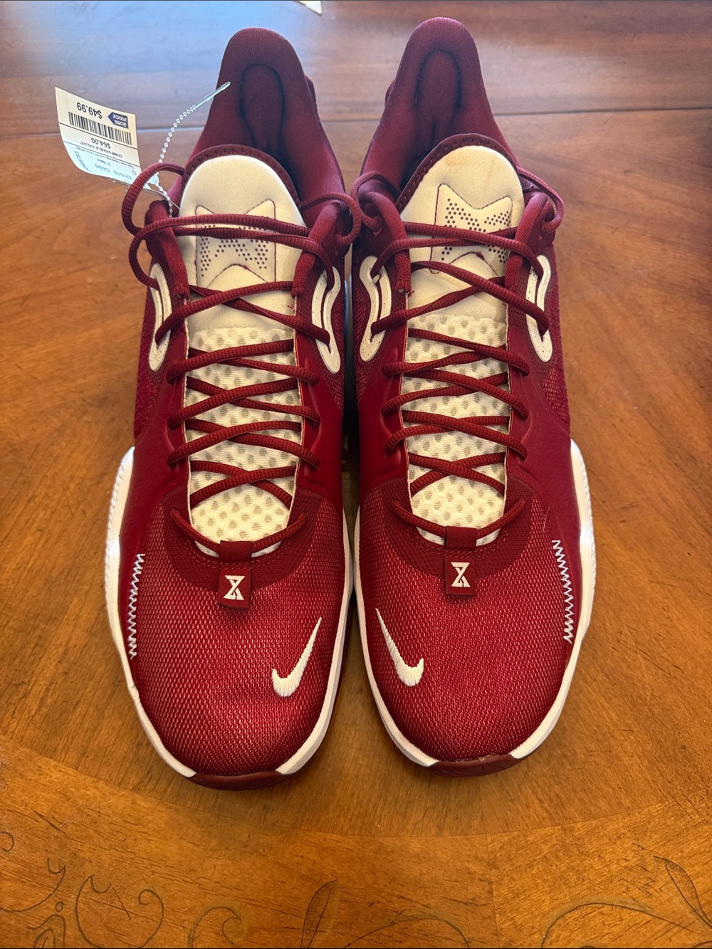 Nike PG 5 Brand New Sz 17 Red/White No Box DM 5045-601